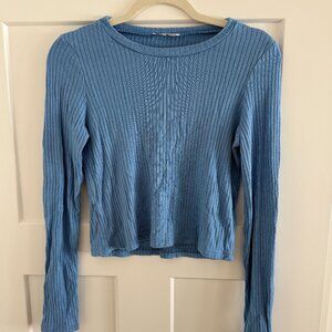 Reformation Blue Knit Top - Size M